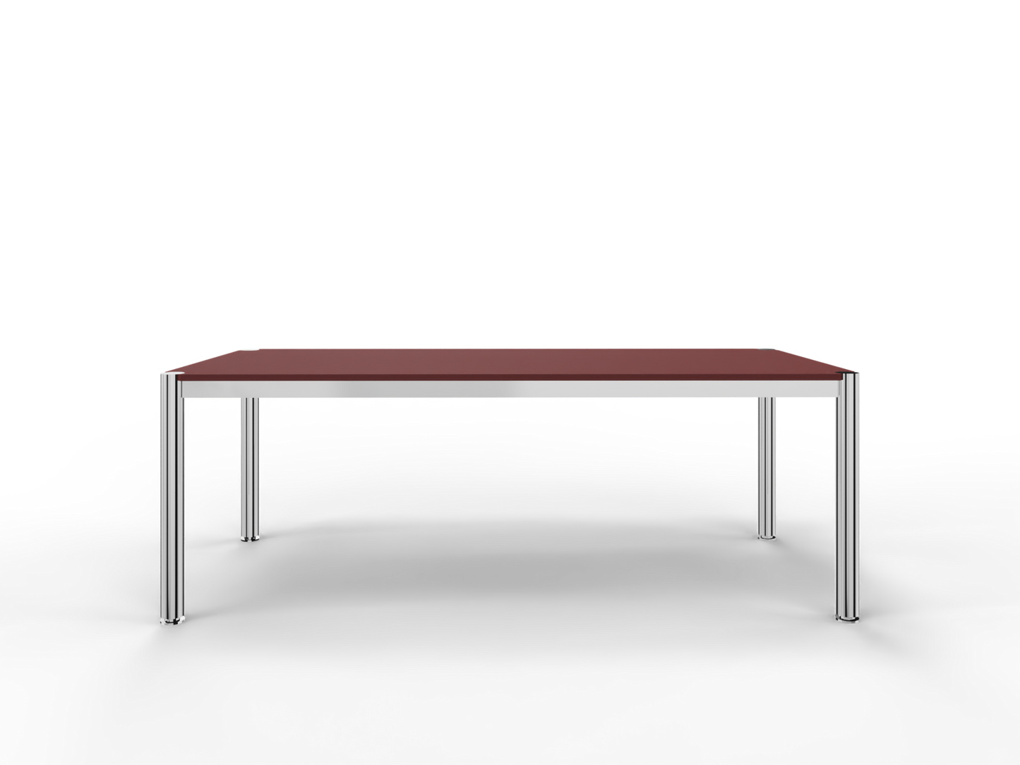 Cosmoplan Schreibtisch System 60S Tiefe 1000 mm - oxide red