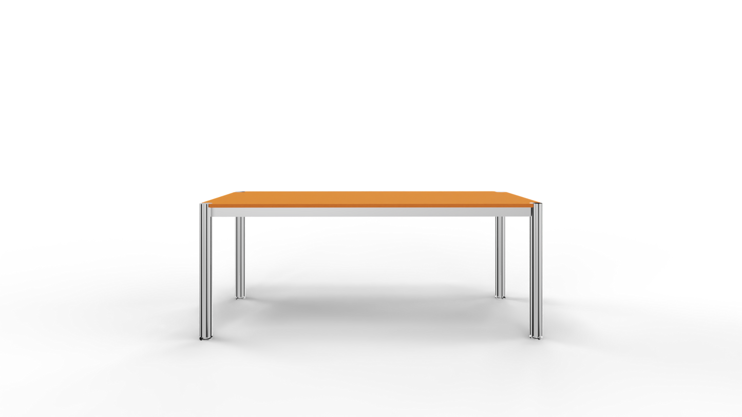 Cosmoplan Schreibtisch System 60S Tiefe 800 mm - orange /