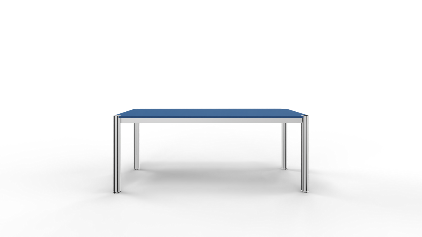 Cosmoplan Schreibtisch System 60S Tiefe 800 mm - royalblau /