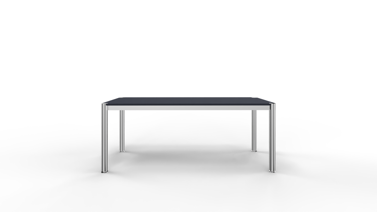 Cosmoplan Schreibtisch System 60S Tiefe 800 mm - stahlblau /