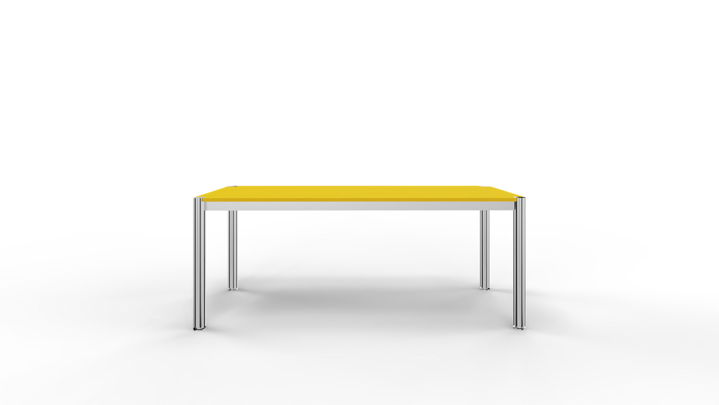 Cosmoplan Schreibtisch System 60S Tiefe 800 mm - sunshine /